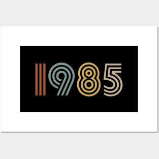 1985 Birth Year Retro Style Posters and Art